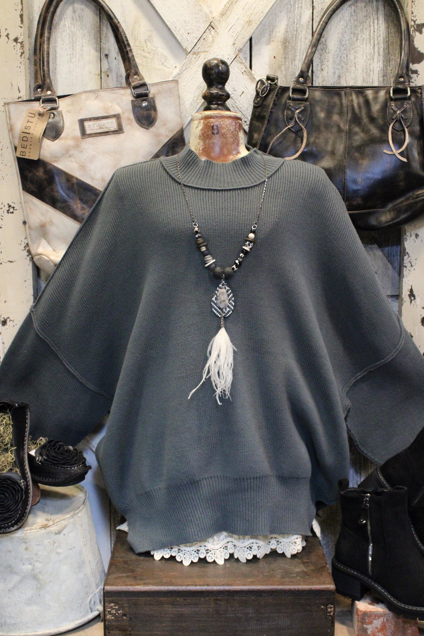 Pop Of Ash Jade Sweater