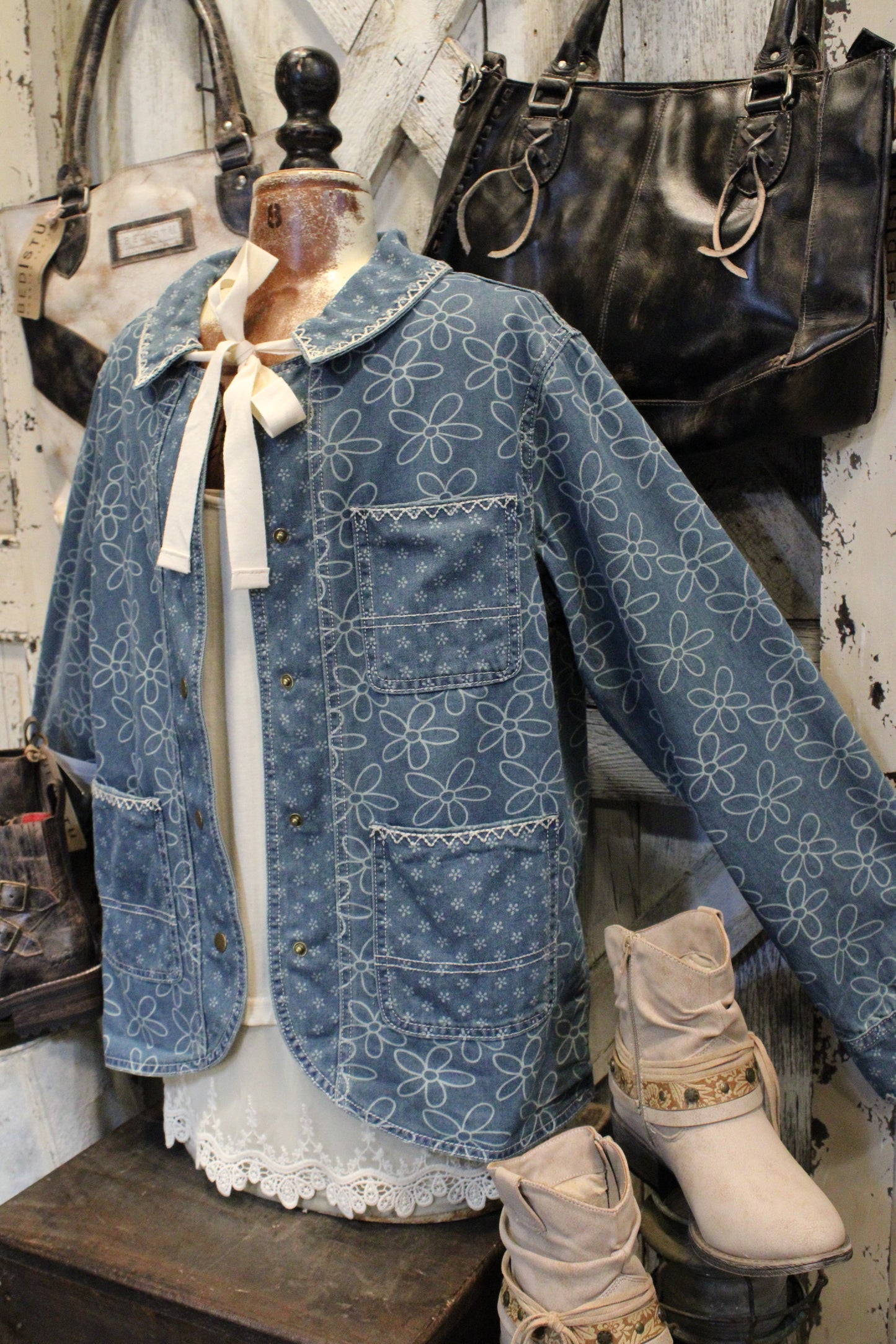 Bloom Stitch Denim Jacket