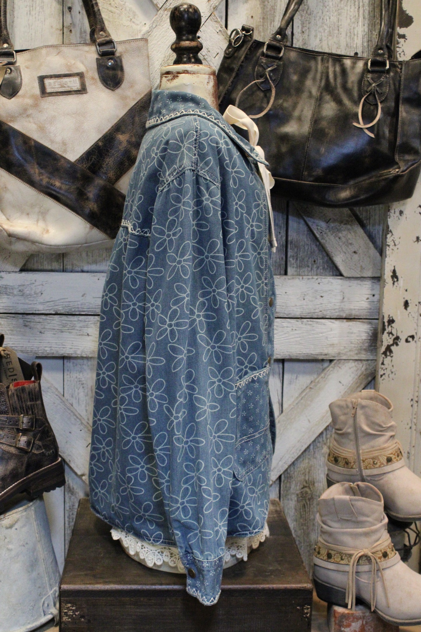 Bloom Stitch Denim Jacket