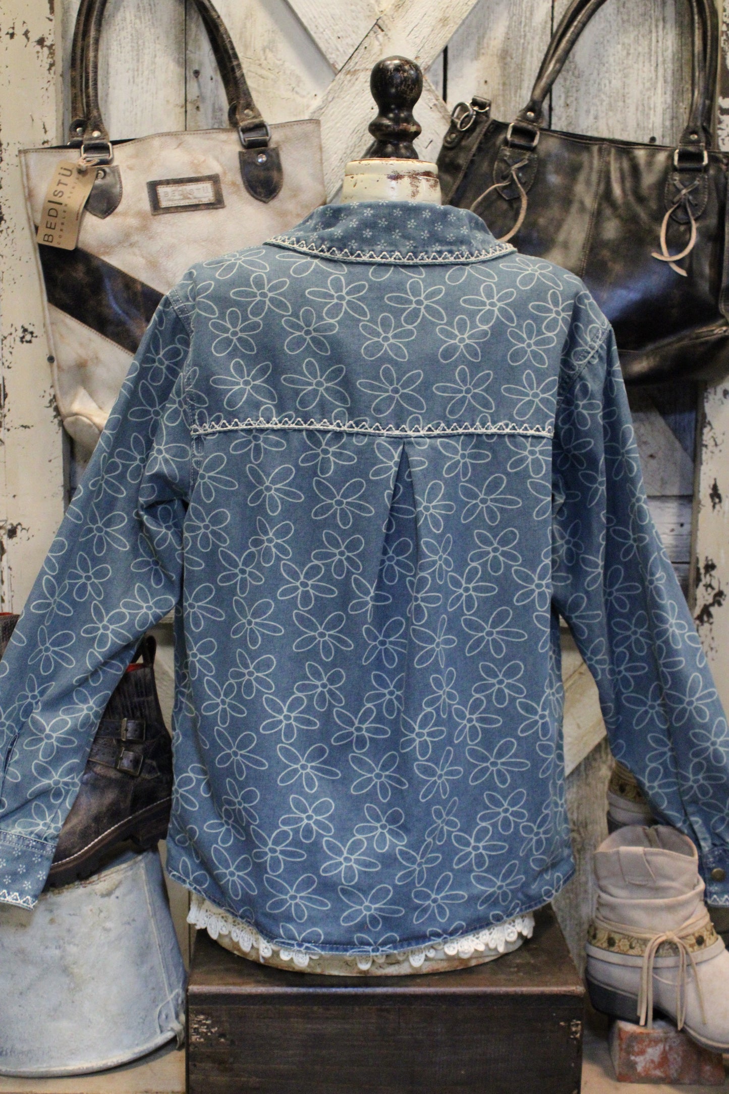 Bloom Stitch Denim Jacket