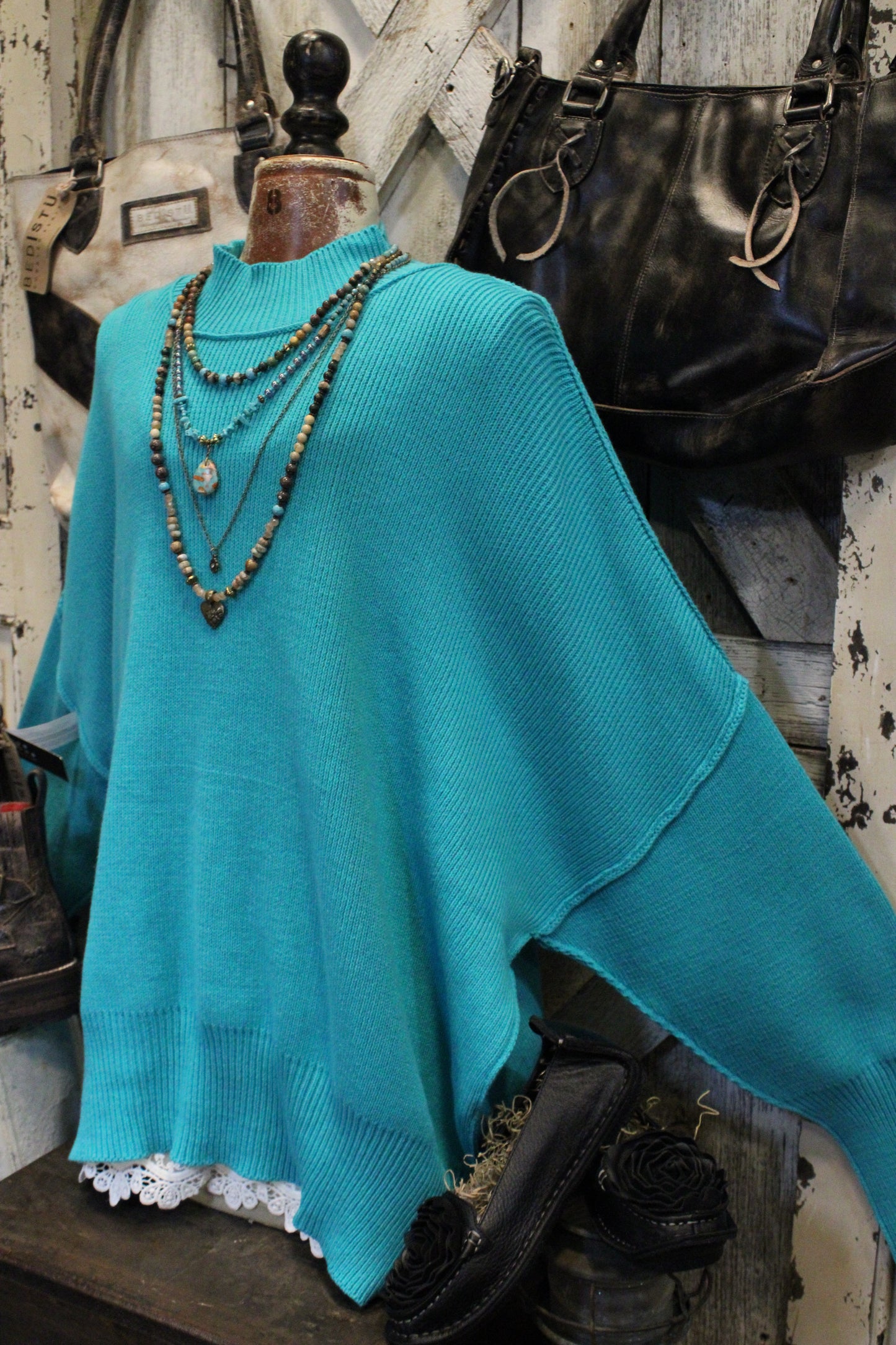 Pop Of Turquoise Sweater