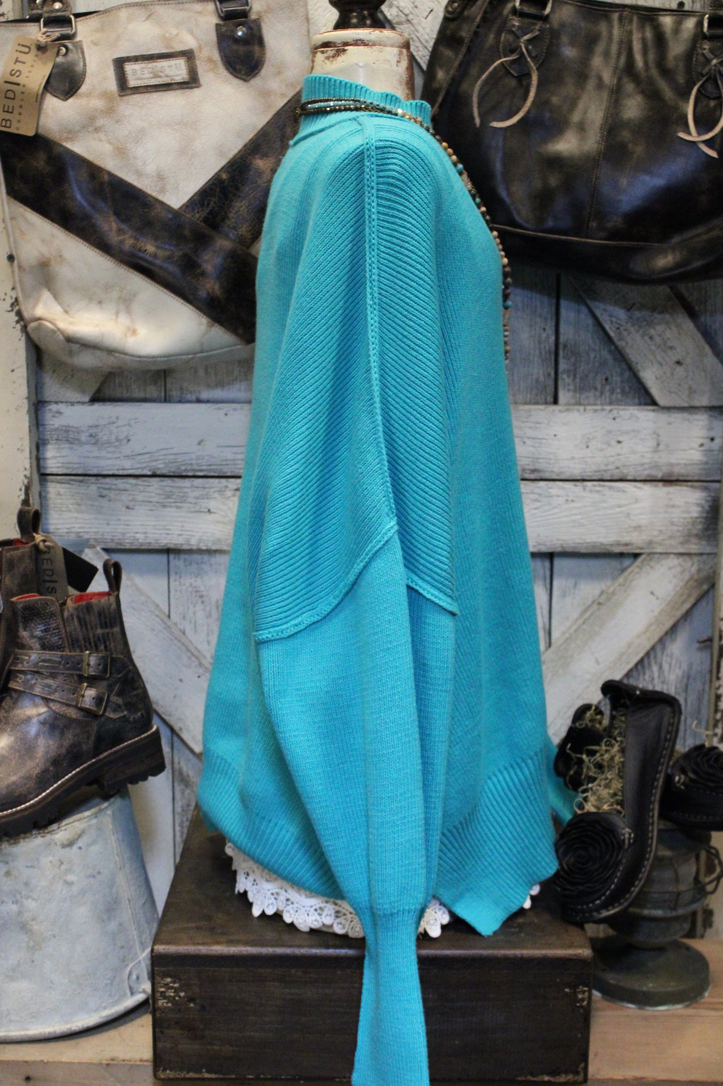 Pop Of Turquoise Sweater