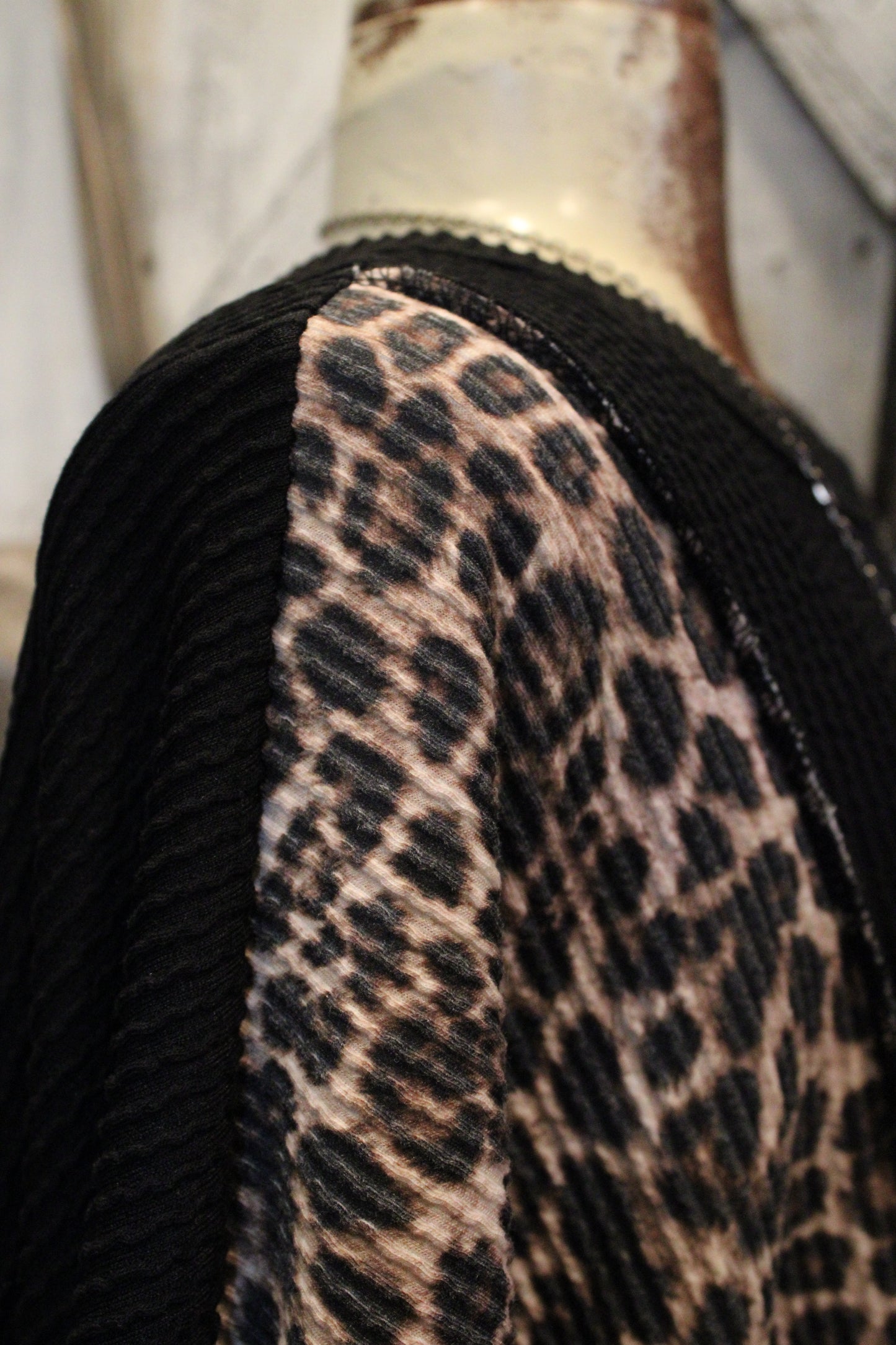 Fiercely Ribbed Black Casual