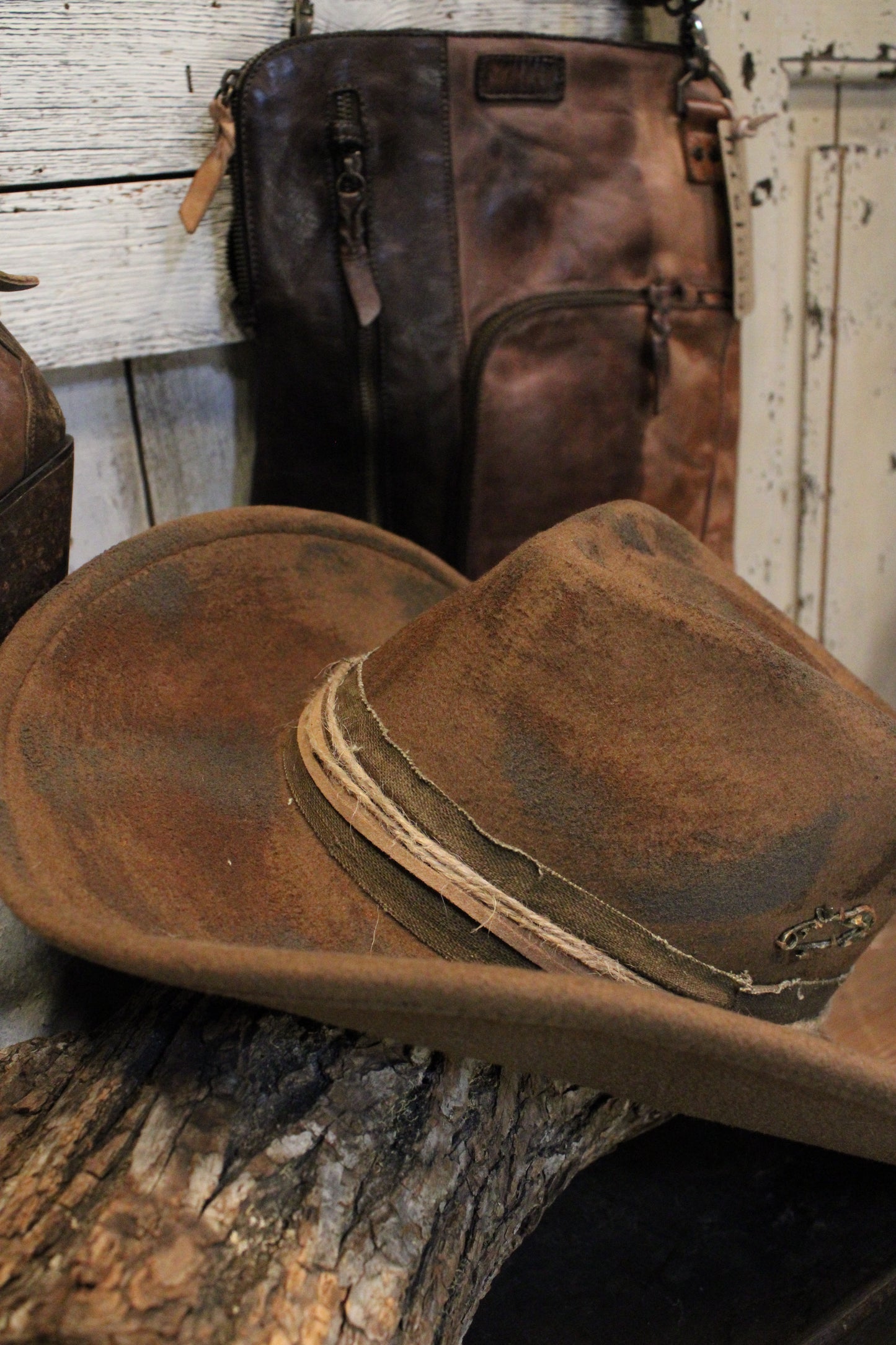 Whiskey Feather Cowgirl Fedora