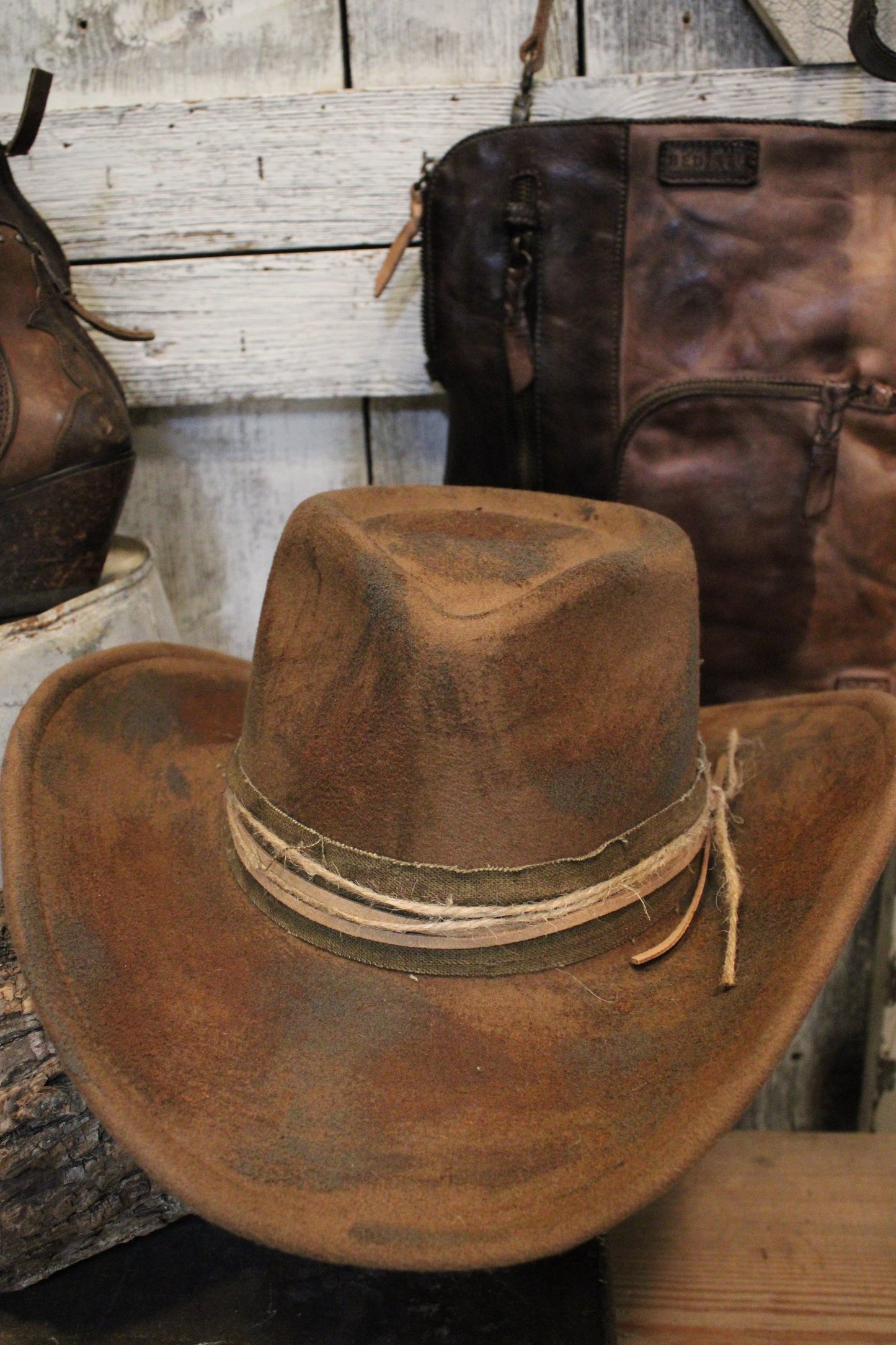 Whiskey Feather Cowgirl Fedora