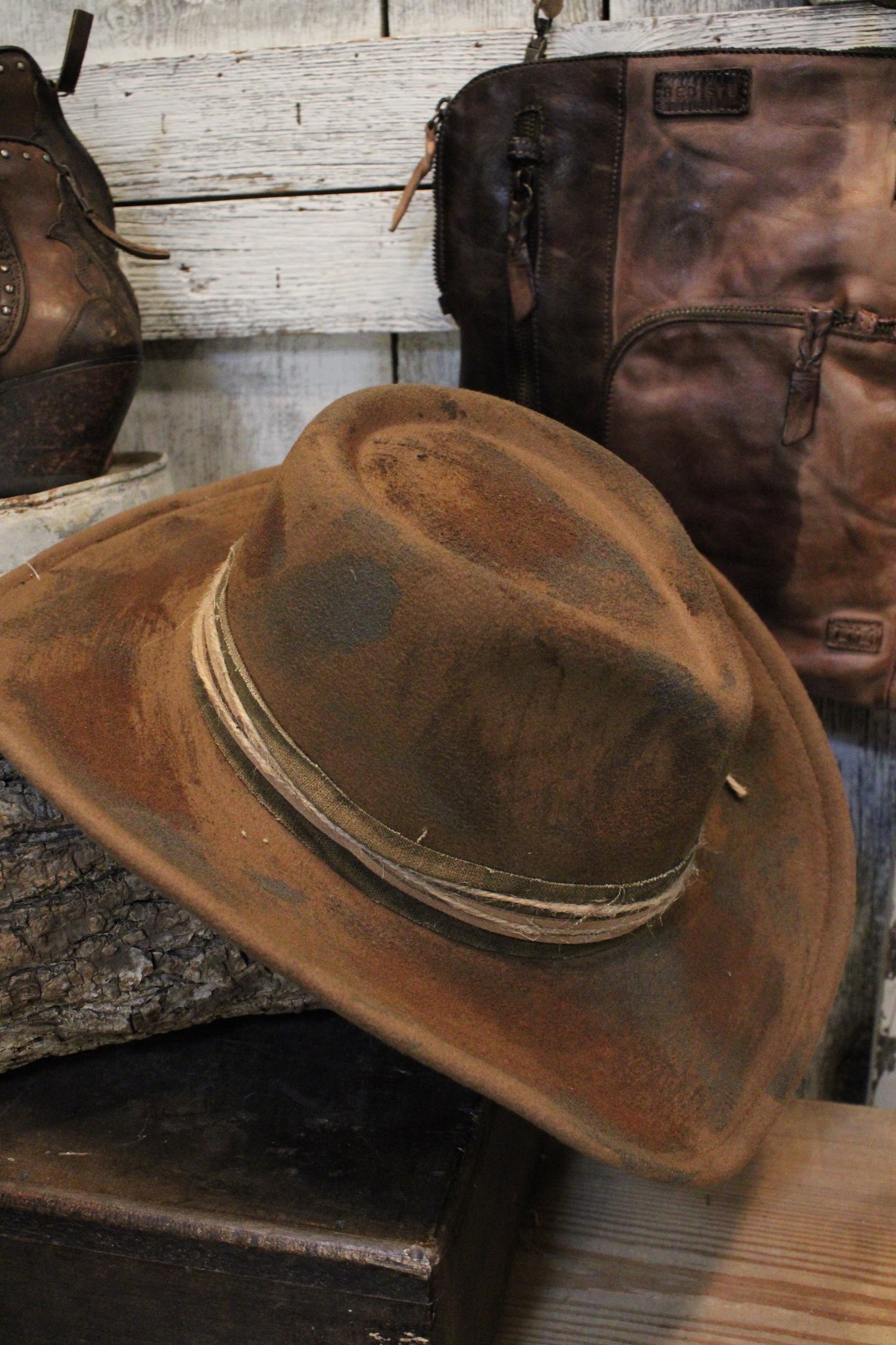 Whiskey Feather Cowgirl Fedora