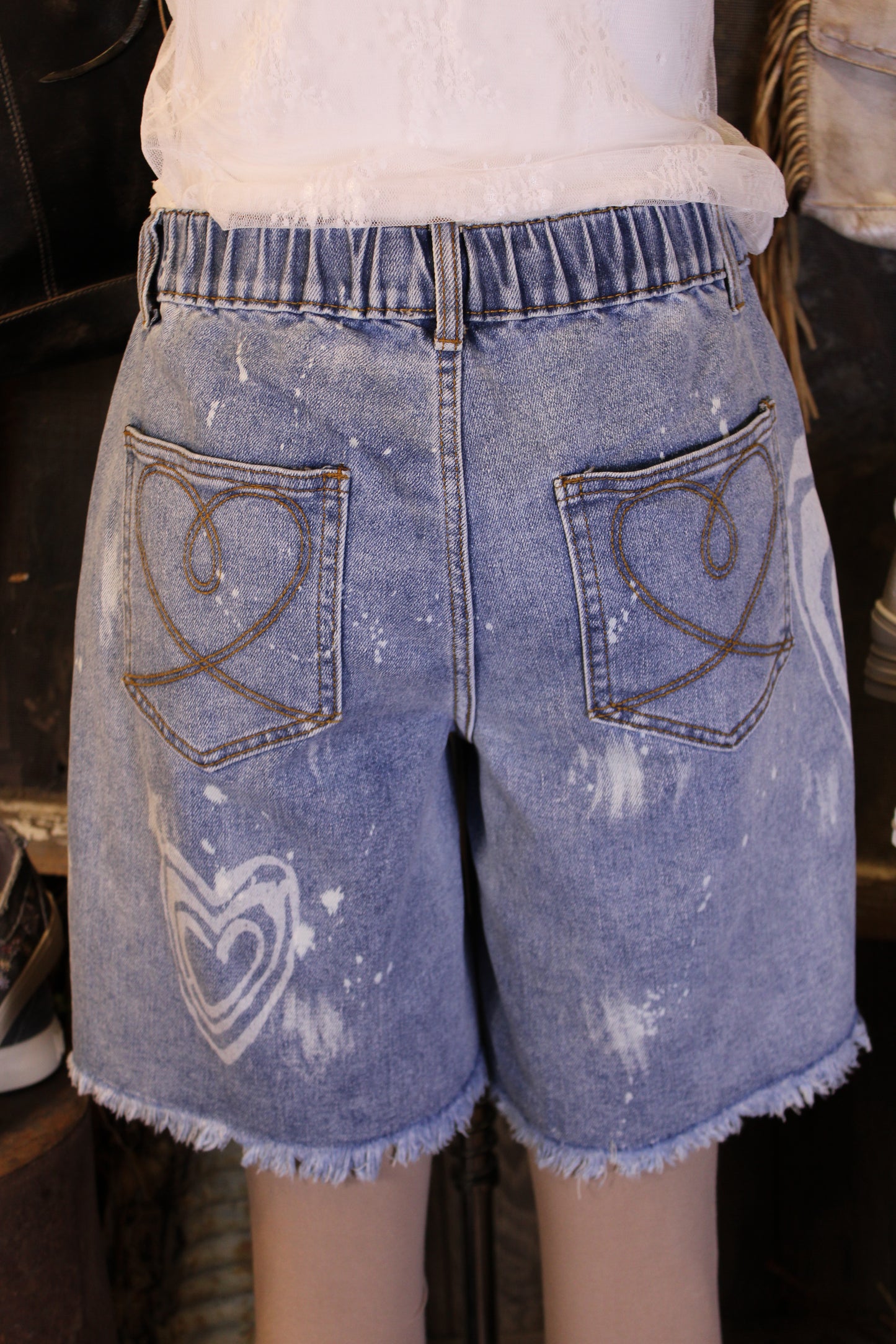 Love Note Denim Shorts