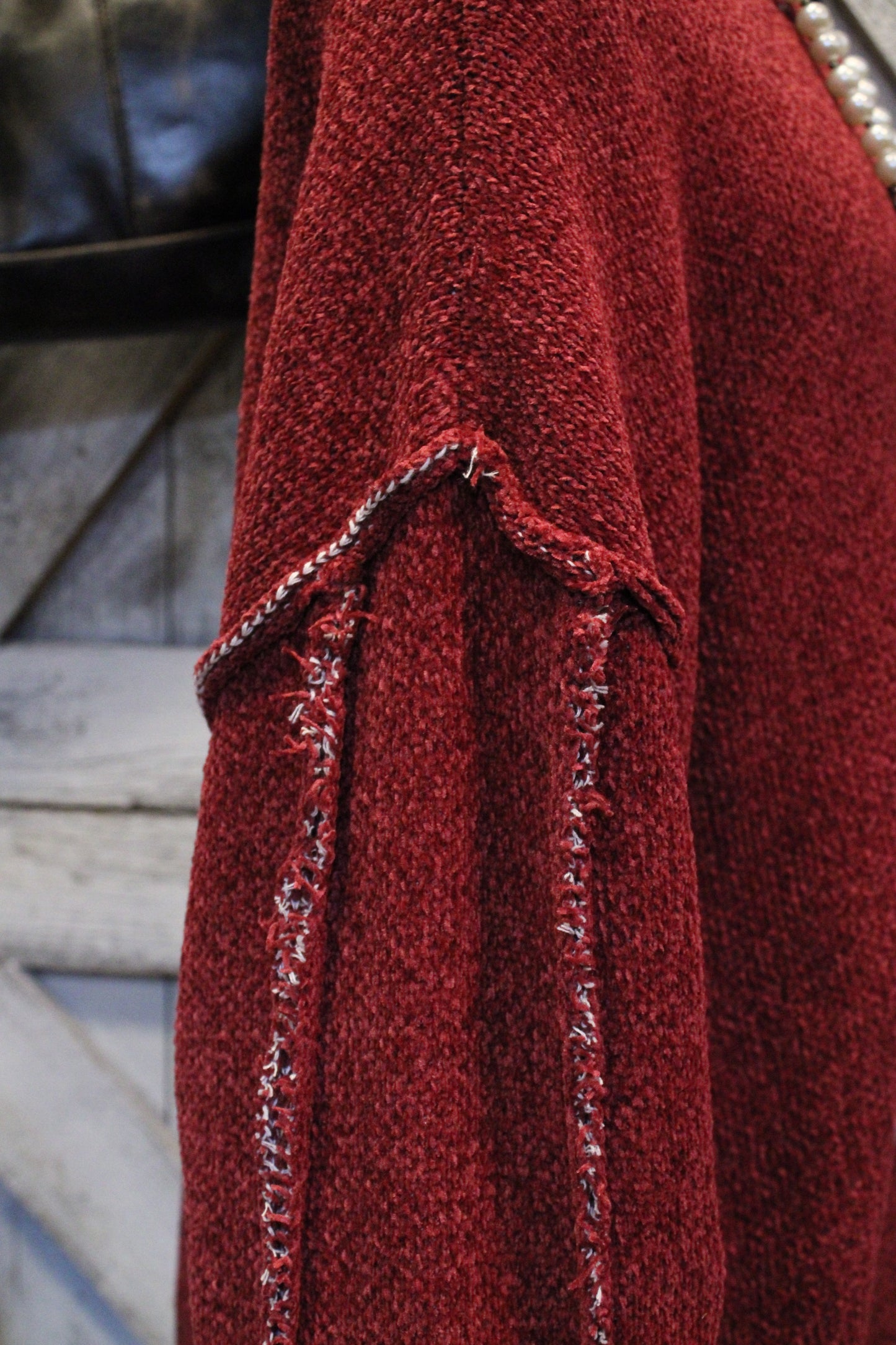 Woven Beauty Cabernet Sweater