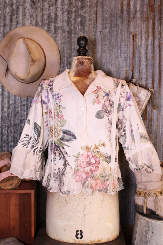Petals and Poetry Watercolor Flower Jacket