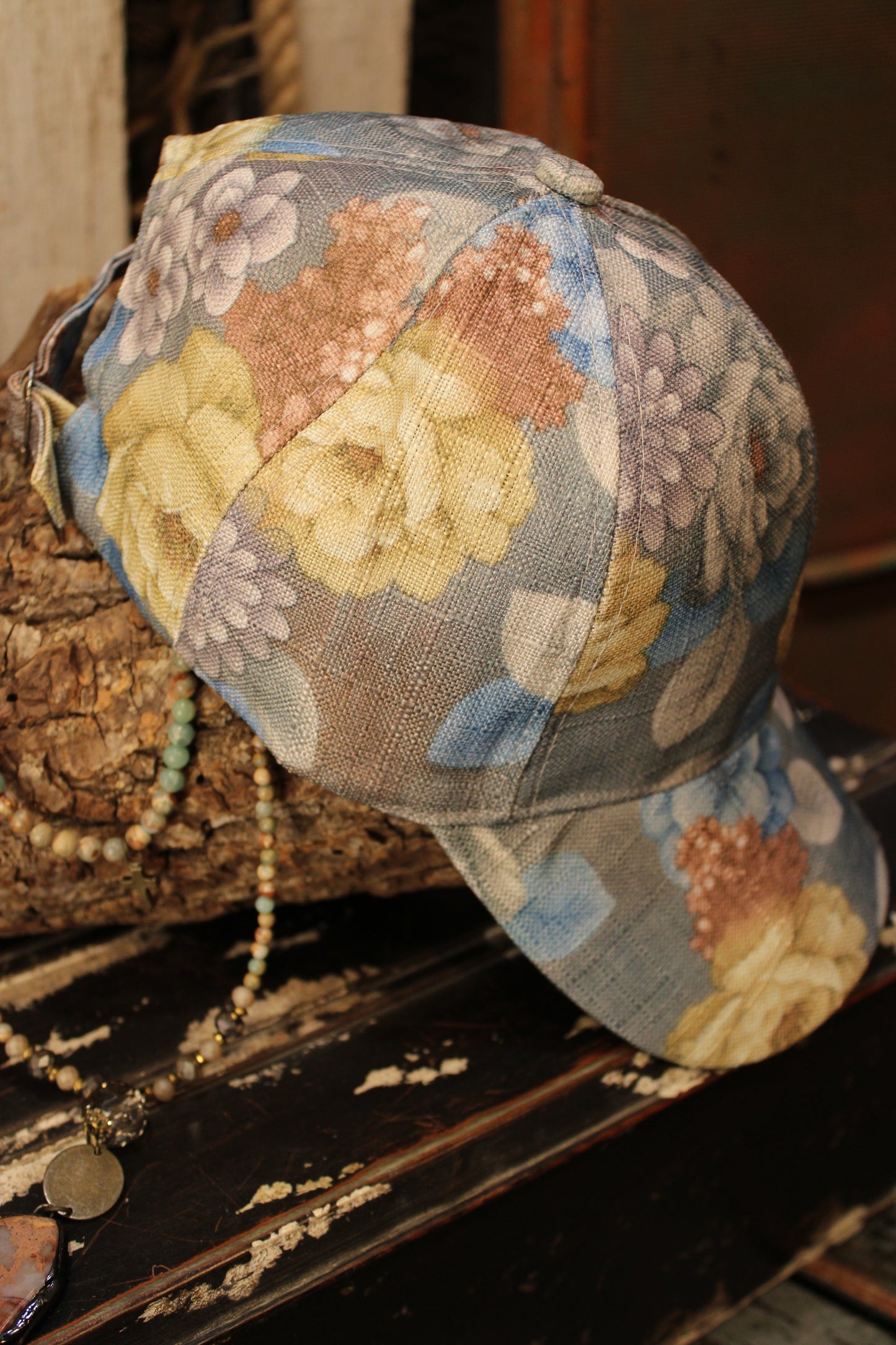 Flowers Above Ball Cap