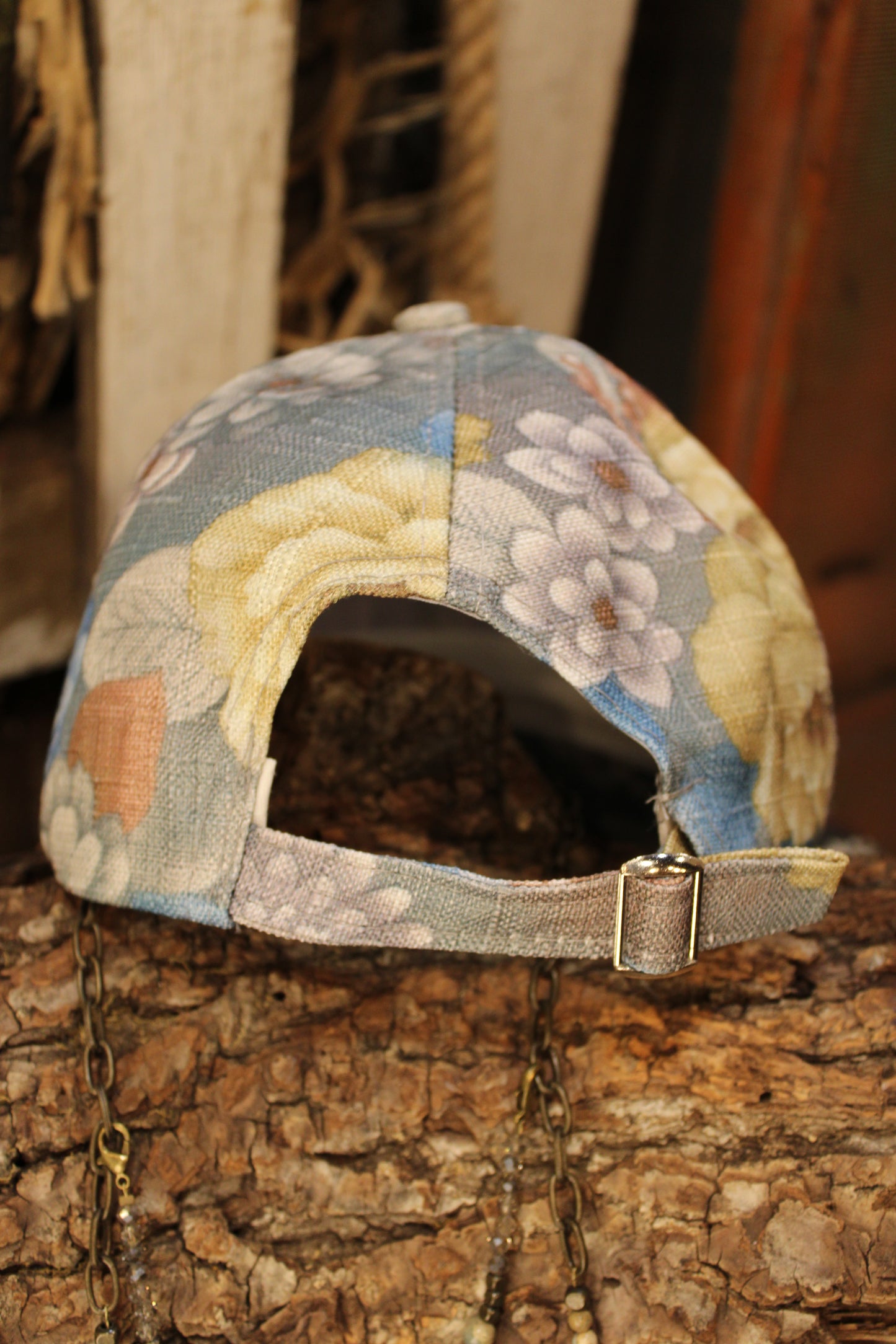 Flowers Above Ball Cap