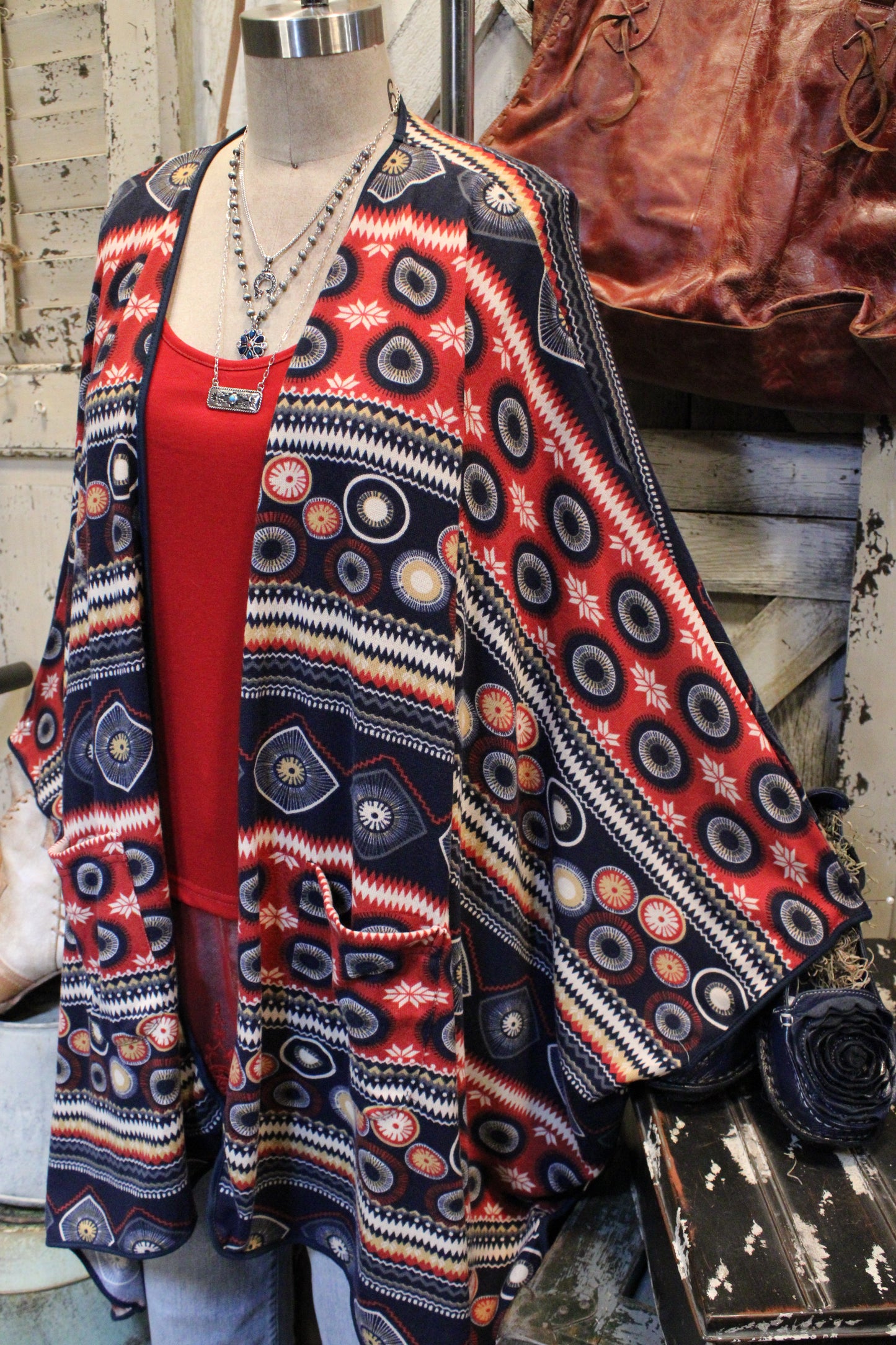 Aztec Geo Kimono