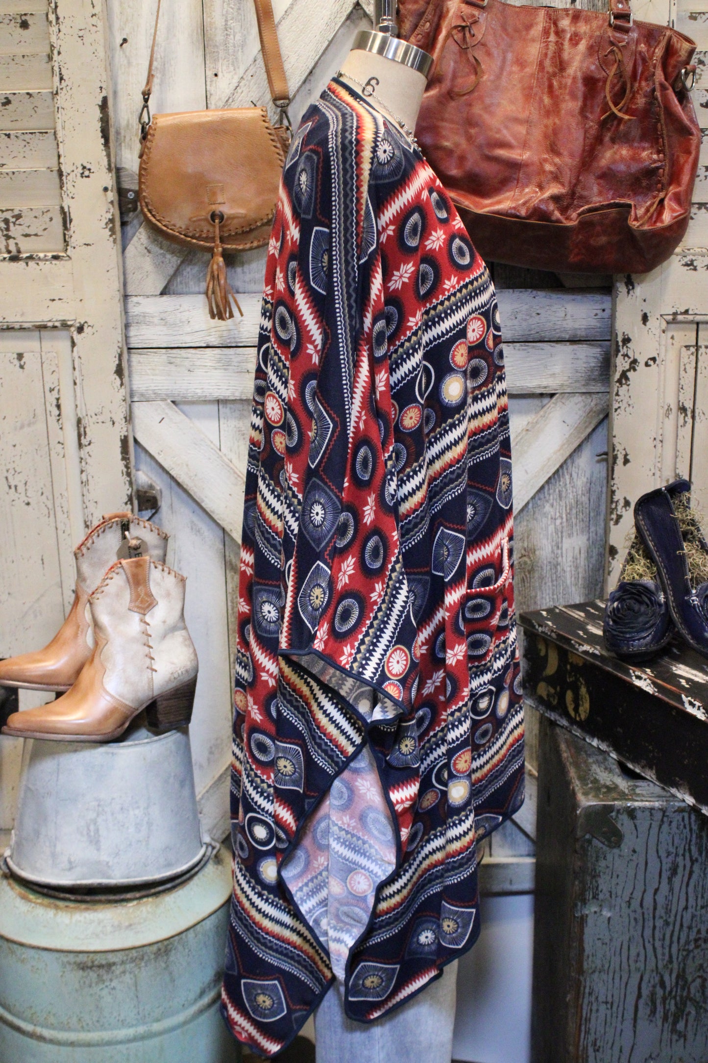 Aztec Geo Kimono