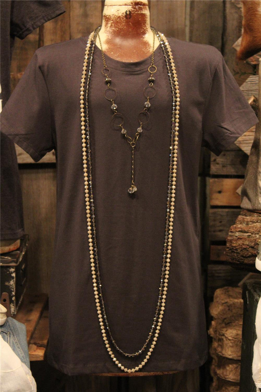 Dark Gray Basic T-shirt