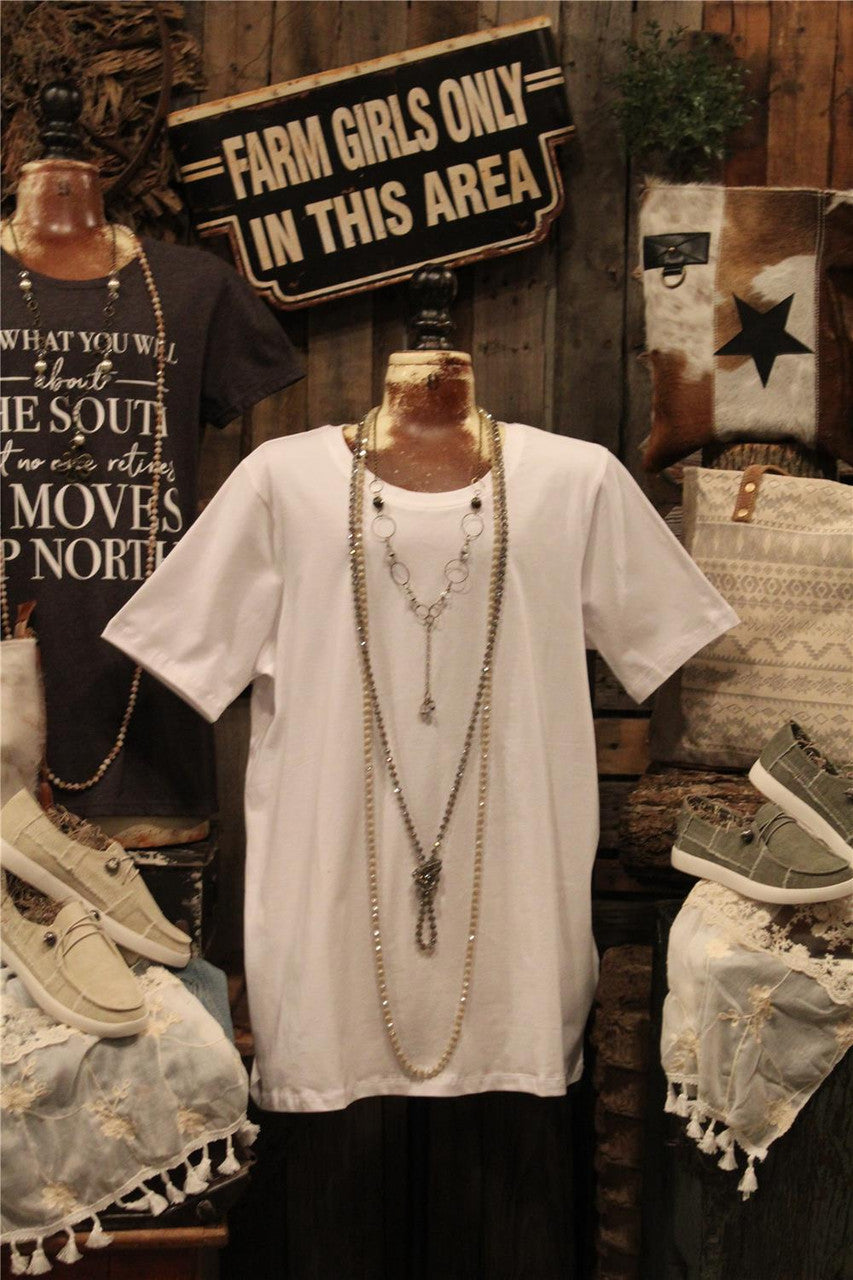 White Basic T Shirt