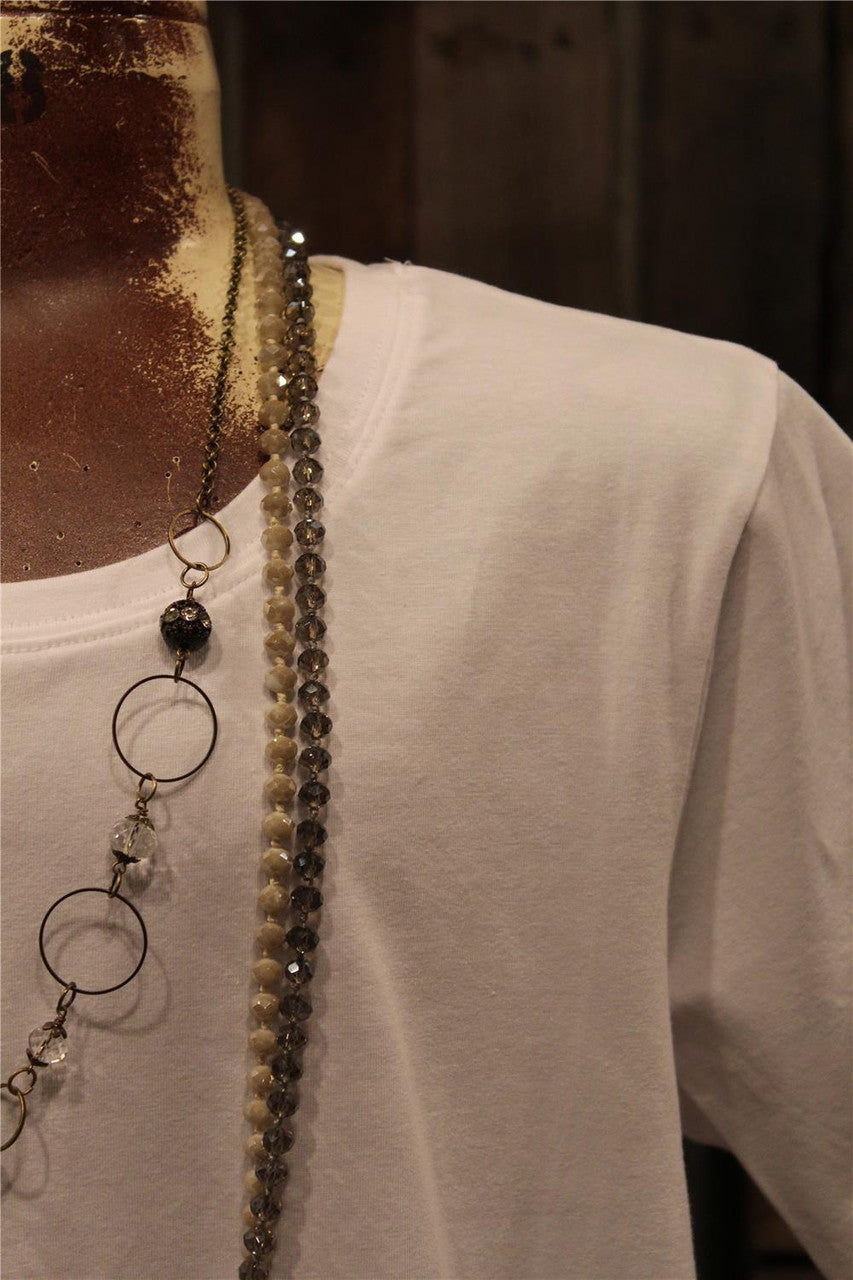 White Basic T Shirt