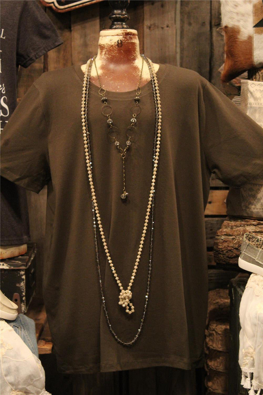 Dark Olive Basic T Shirt