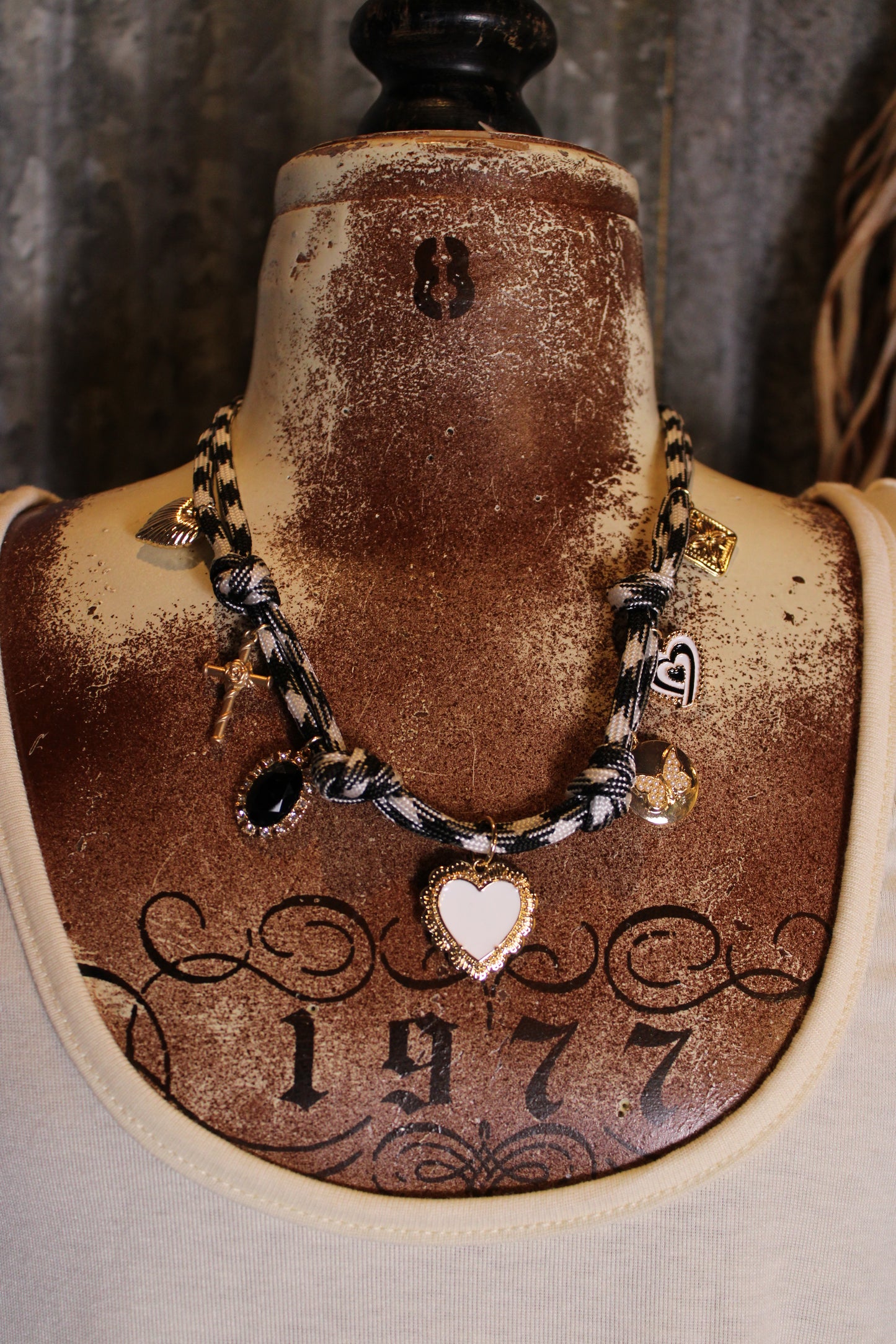 Noir Luxe Charm Necklace