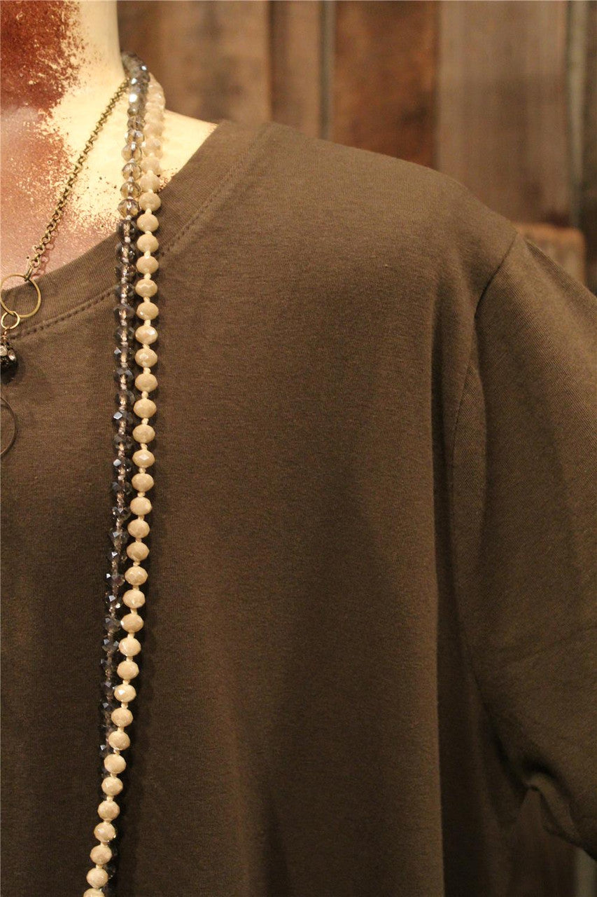 Dark Olive Basic T Shirt