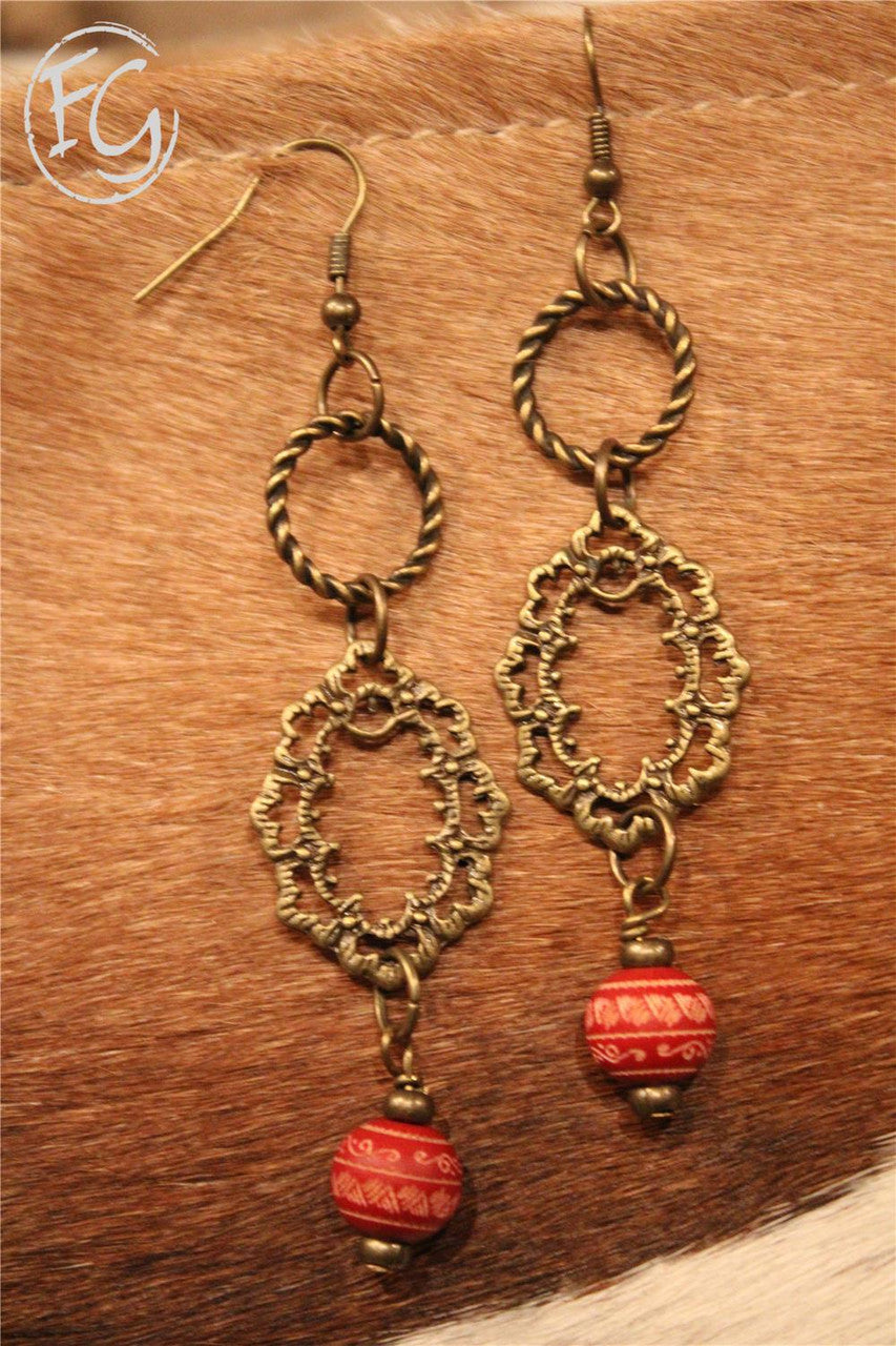 Farm Girls Fancy Frills Earrings