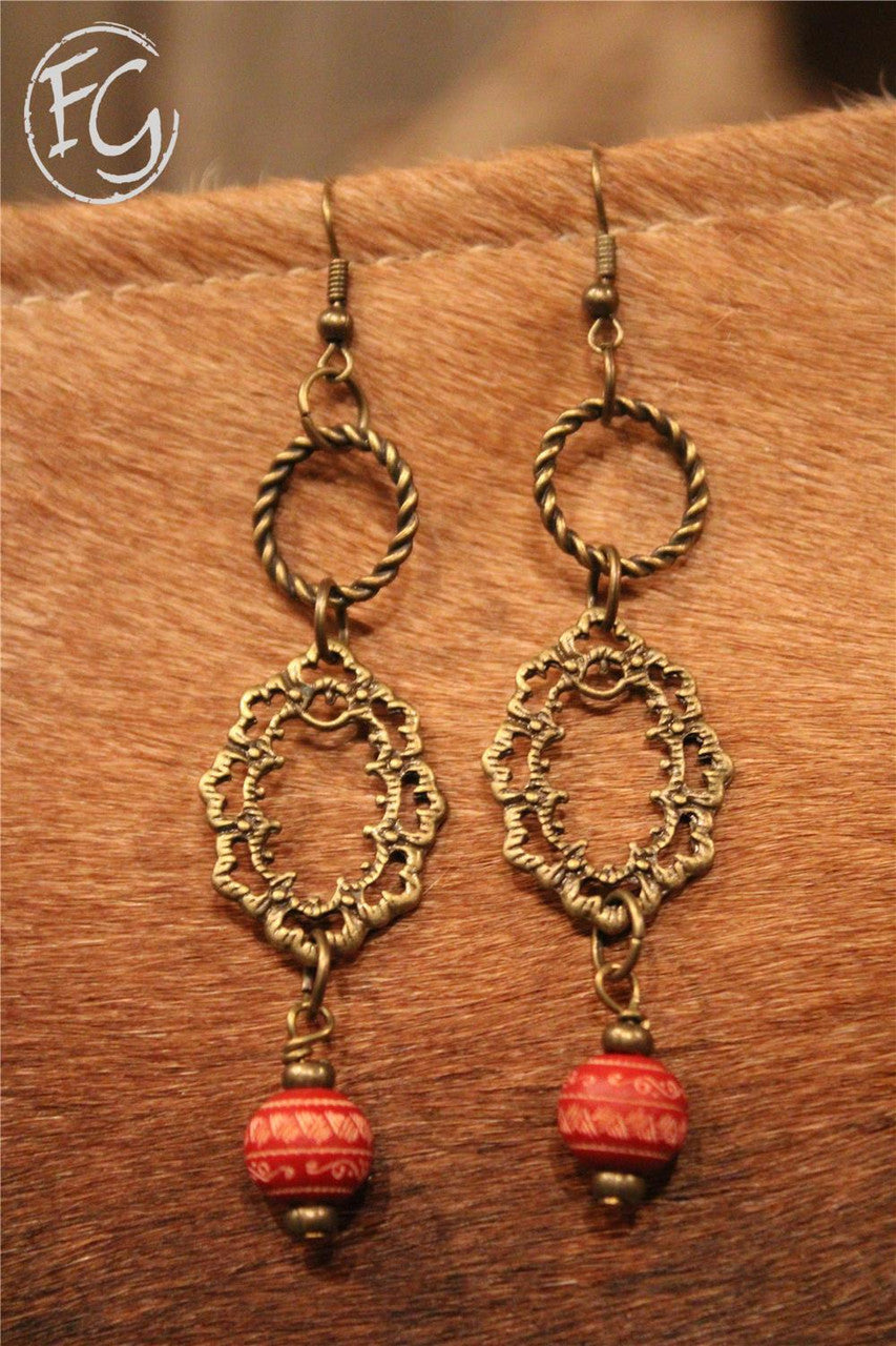 Farm Girls Fancy Frills Earrings