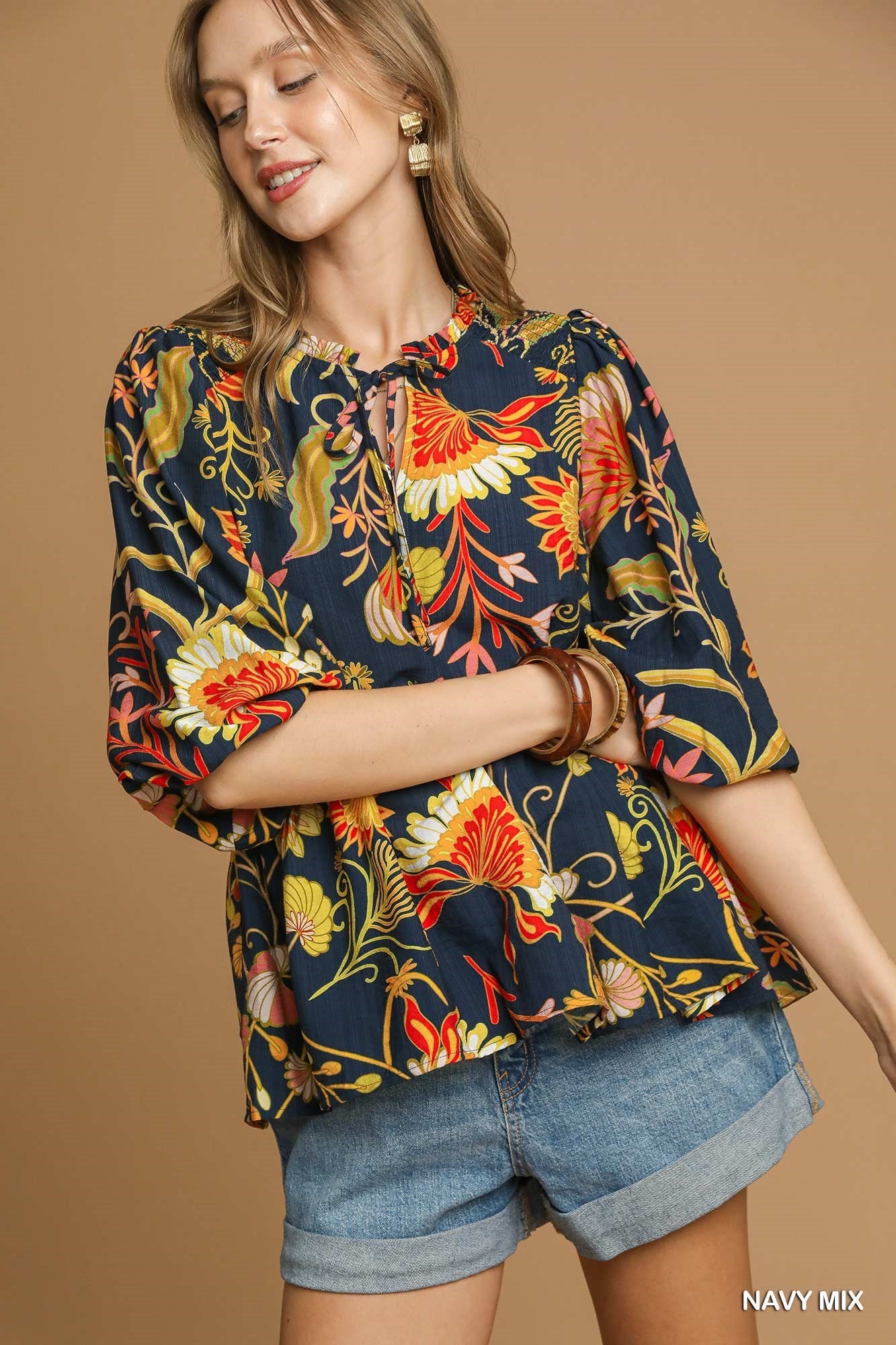 Frolicking Floral Blouse