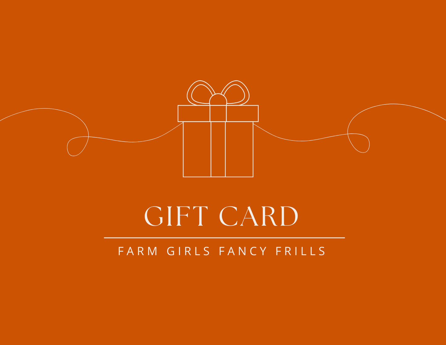 Farm Girls Fancy Frills Gift Card