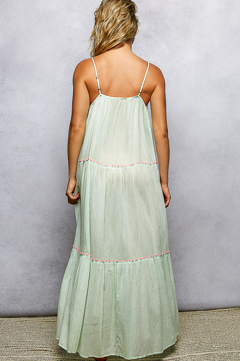Mint & Pink Parfait Cotton Dress