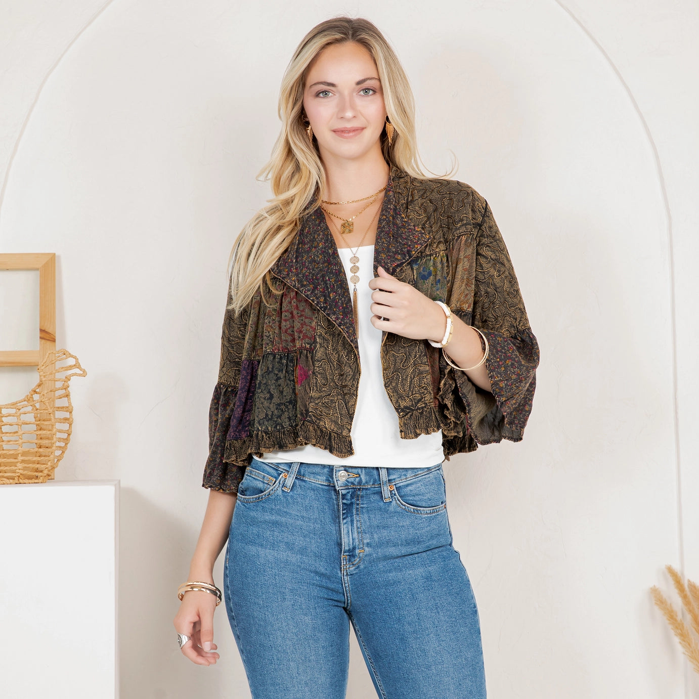 evening stroll amber cardigan