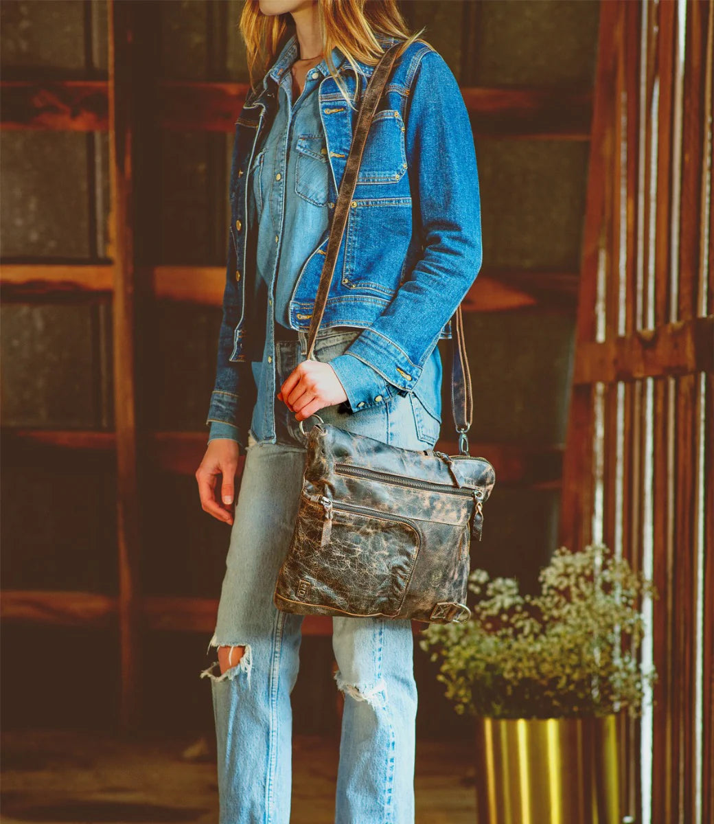 Bed|Stu Aiken Black Lux Handbag