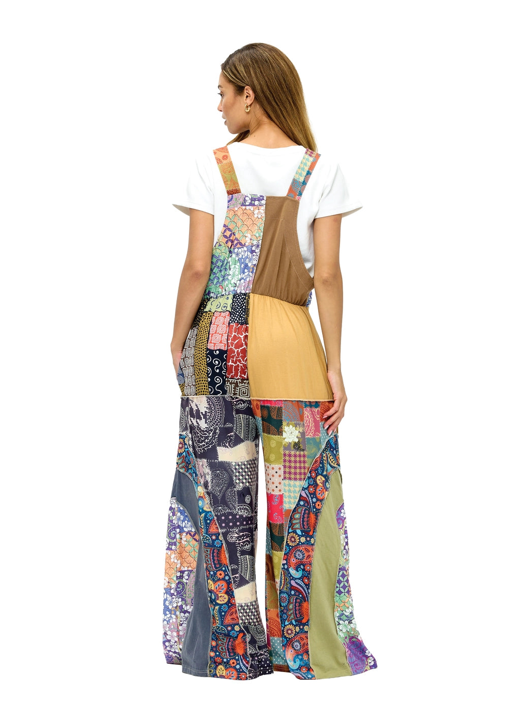 Boho Hippie Patchwork  Overalls