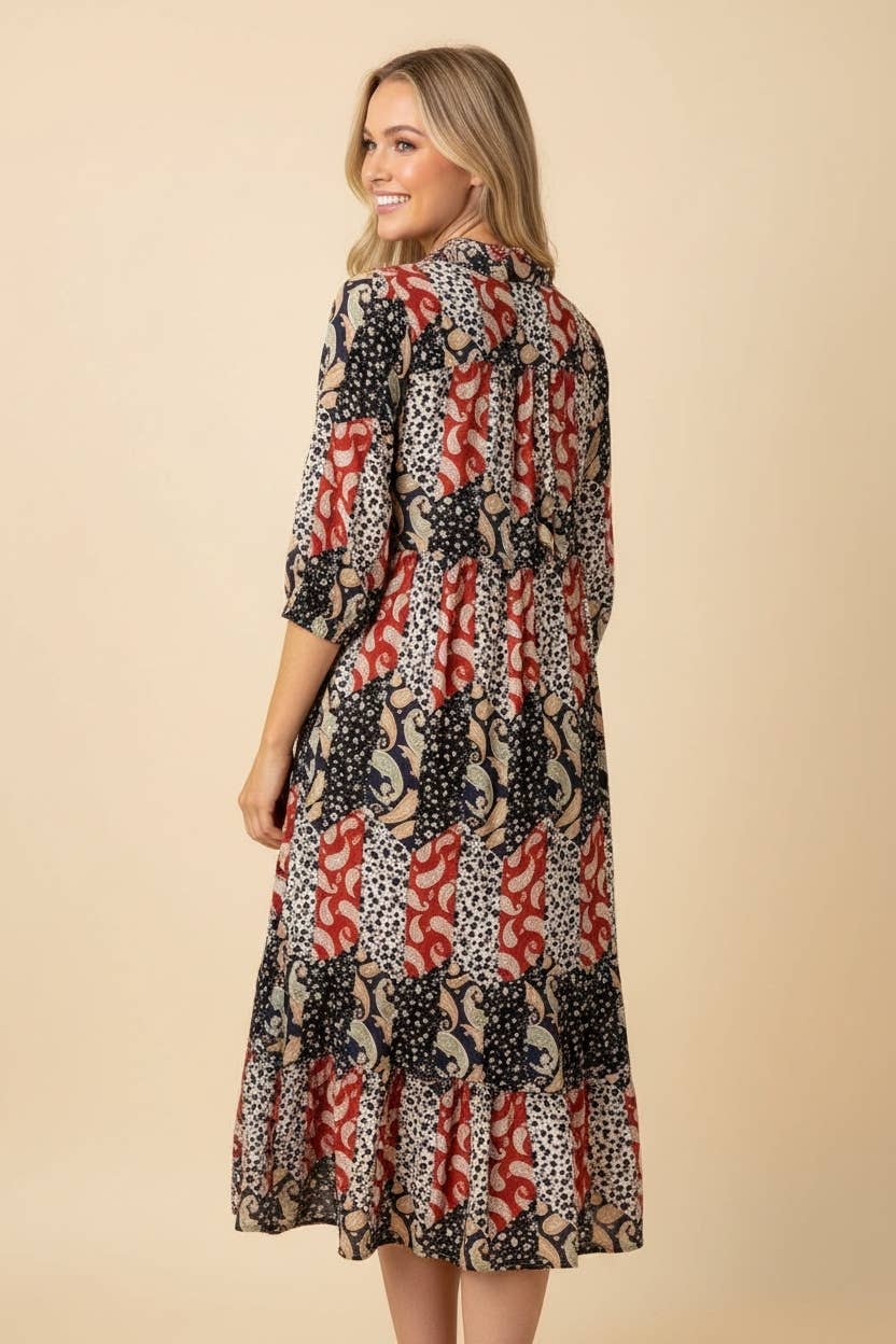 Paisley Poet Dress