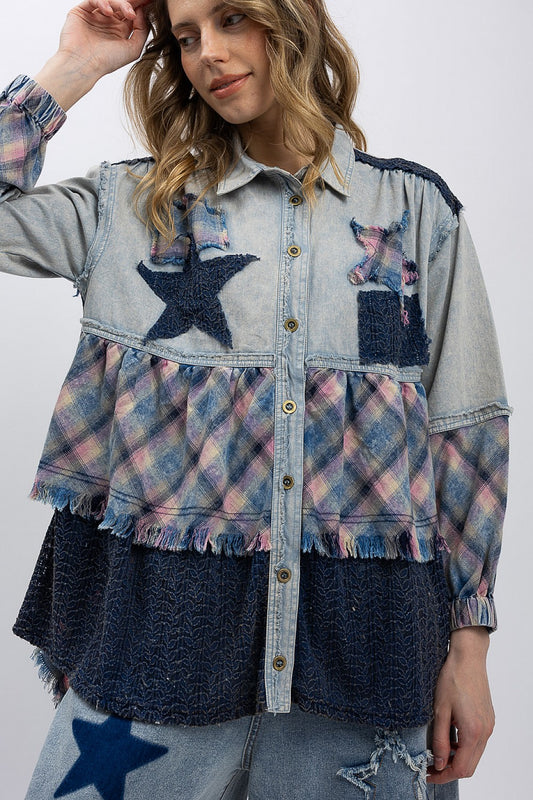 Starstruck Denim Top