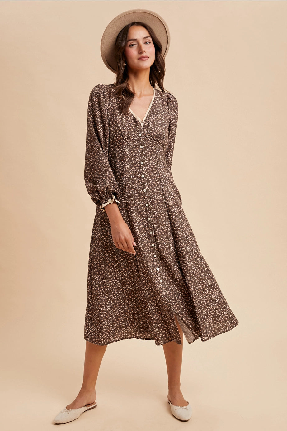 Mocha Meadow Dress