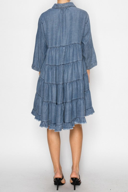 Easy Going Chambray Dress