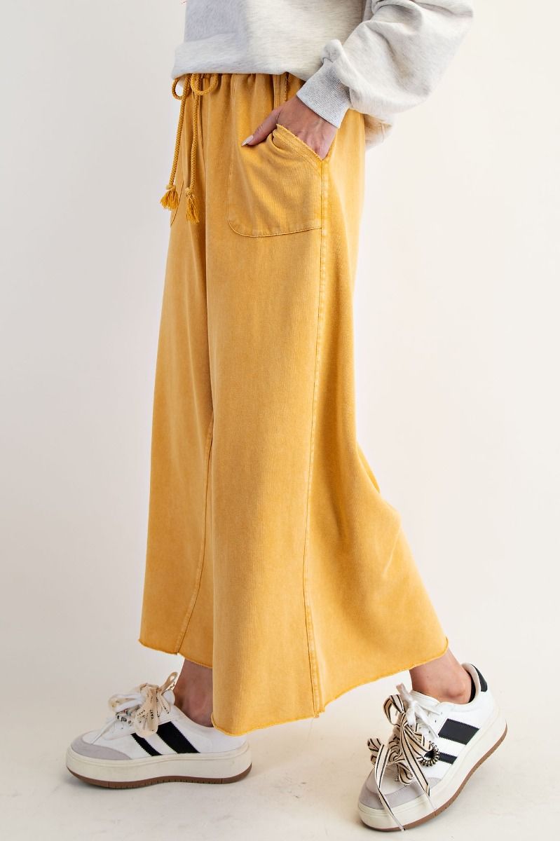 Kick Back Mustard Casual Pants