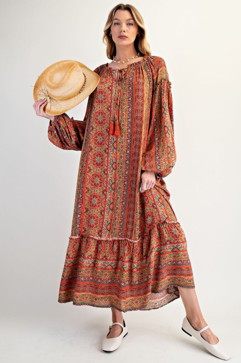 Crimson Clover Maxi Dress