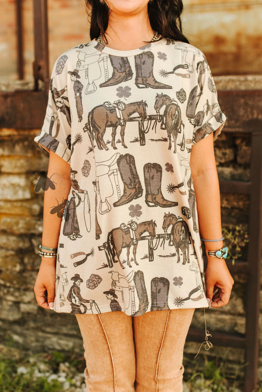 Lucky Draw Western Top