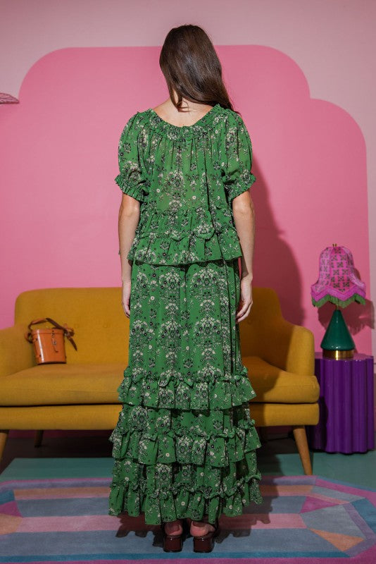 Enchanted Garden Ruffle Skirt