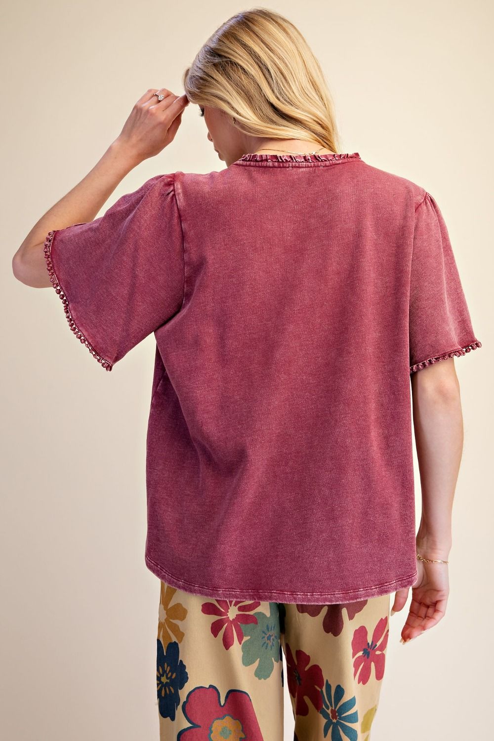 Cabernet Cotton Casual Top