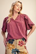 Cabernet Cotton Casual Top