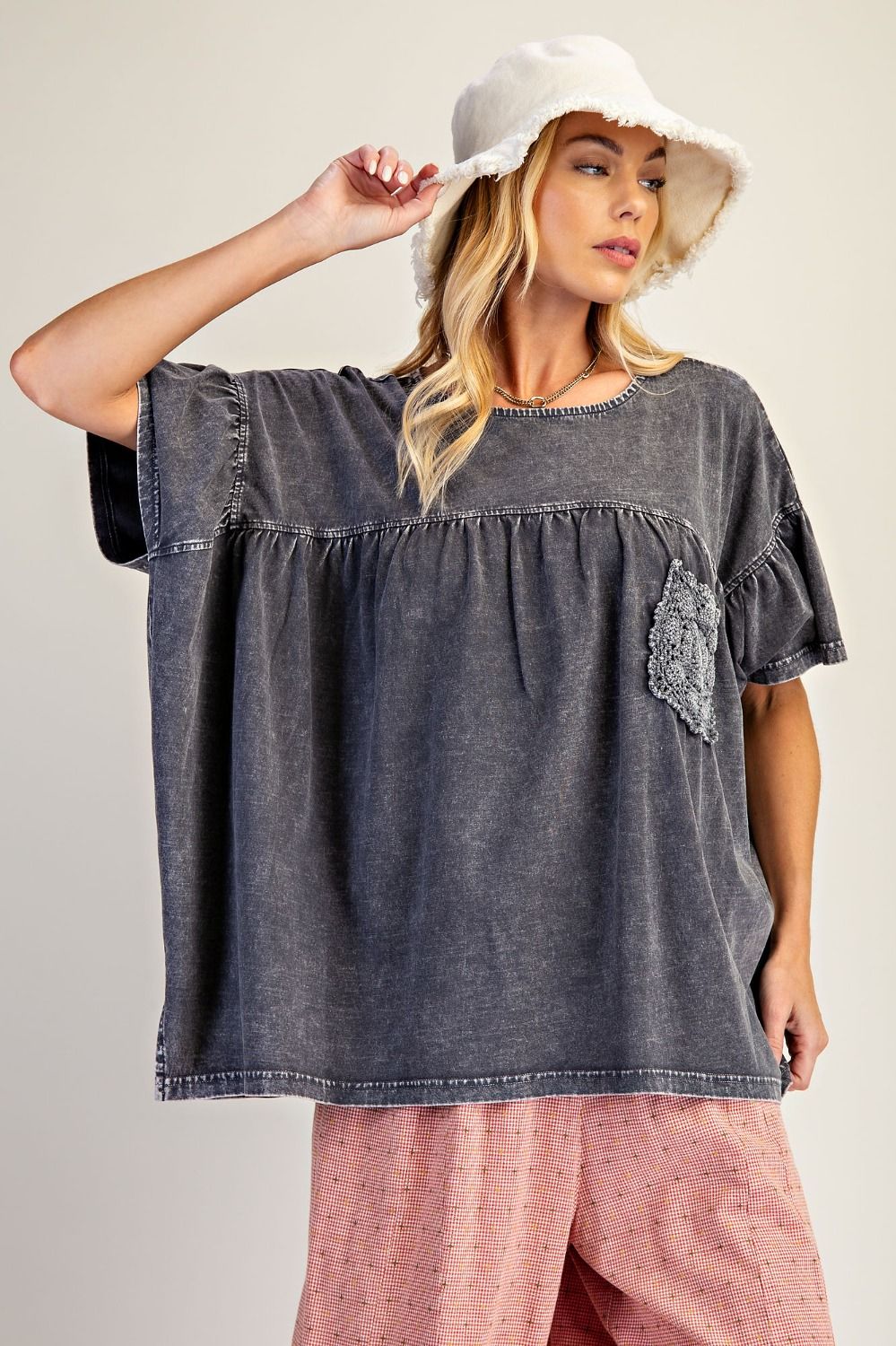 Casual Comfort Charcoal Top