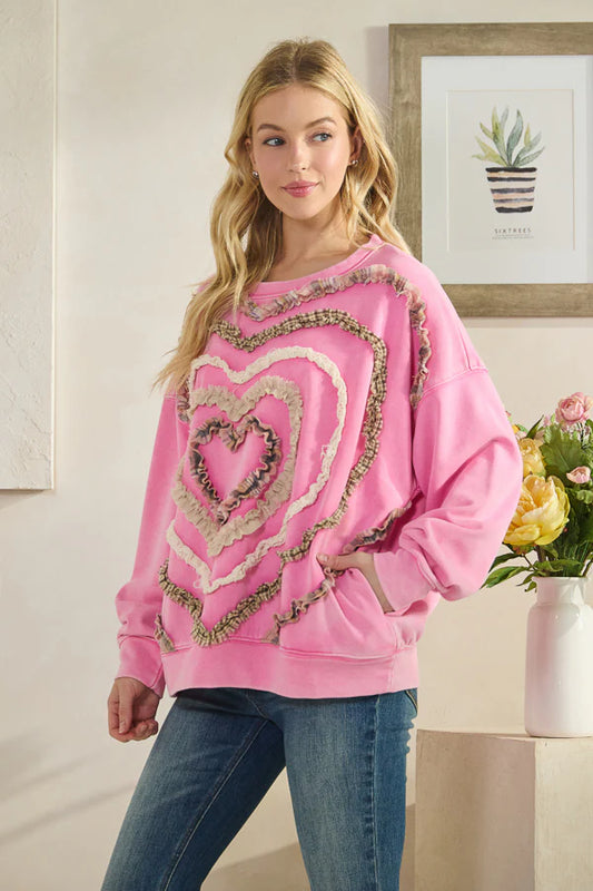 Bubblegum Heartbeat Sweatshirt