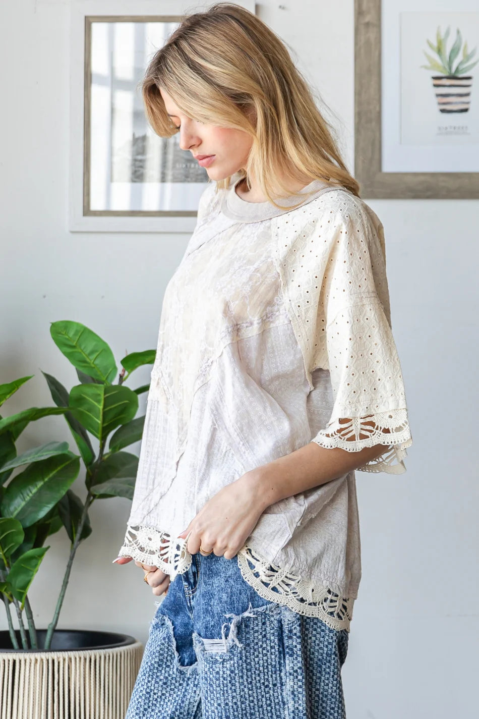 Classic Charm Lavender Top