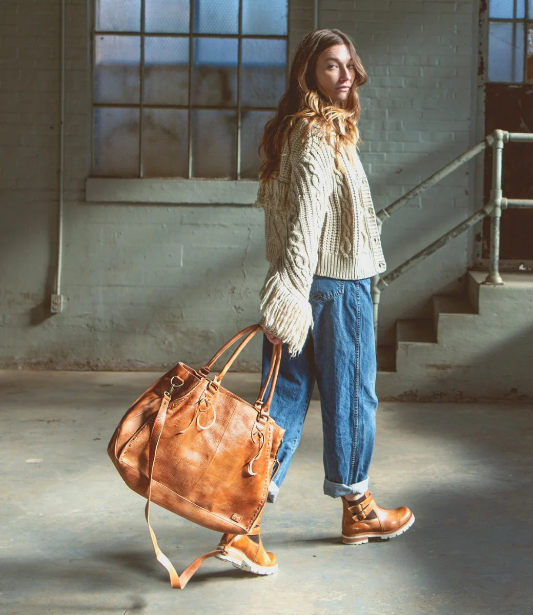 Bed|Stu Rockaway Tan Rustic Handbag