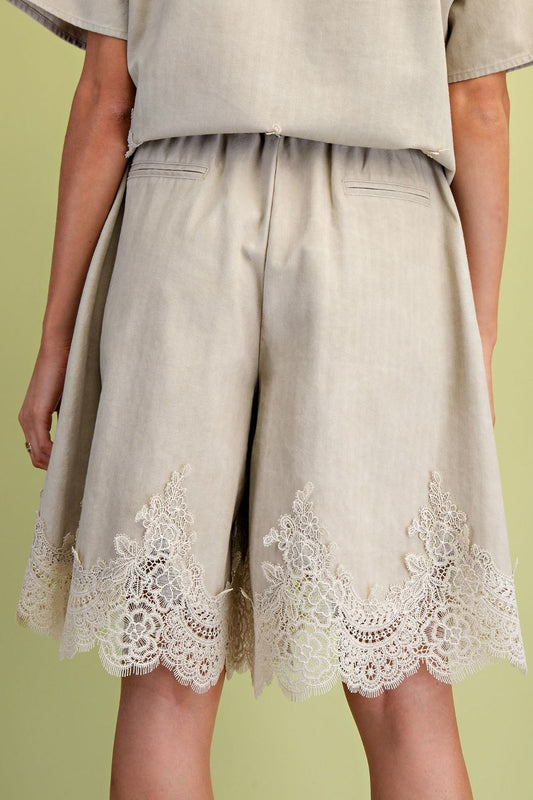 Heritage Lace Cotton Shorts