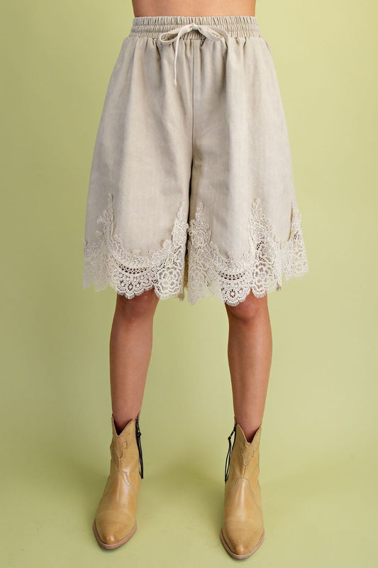 Heritage Lace Cotton Shorts