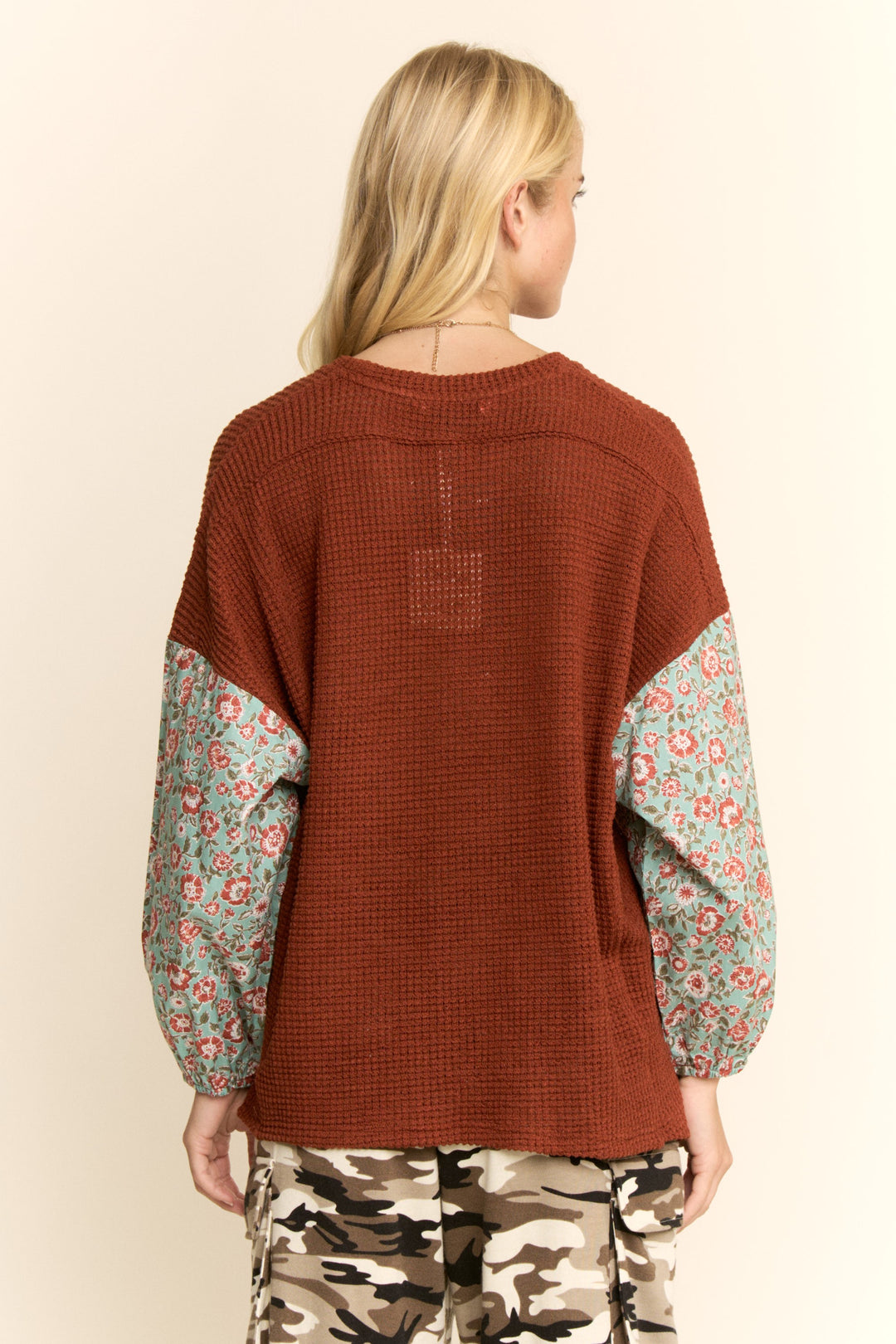 Ruby Garden Knitted Top