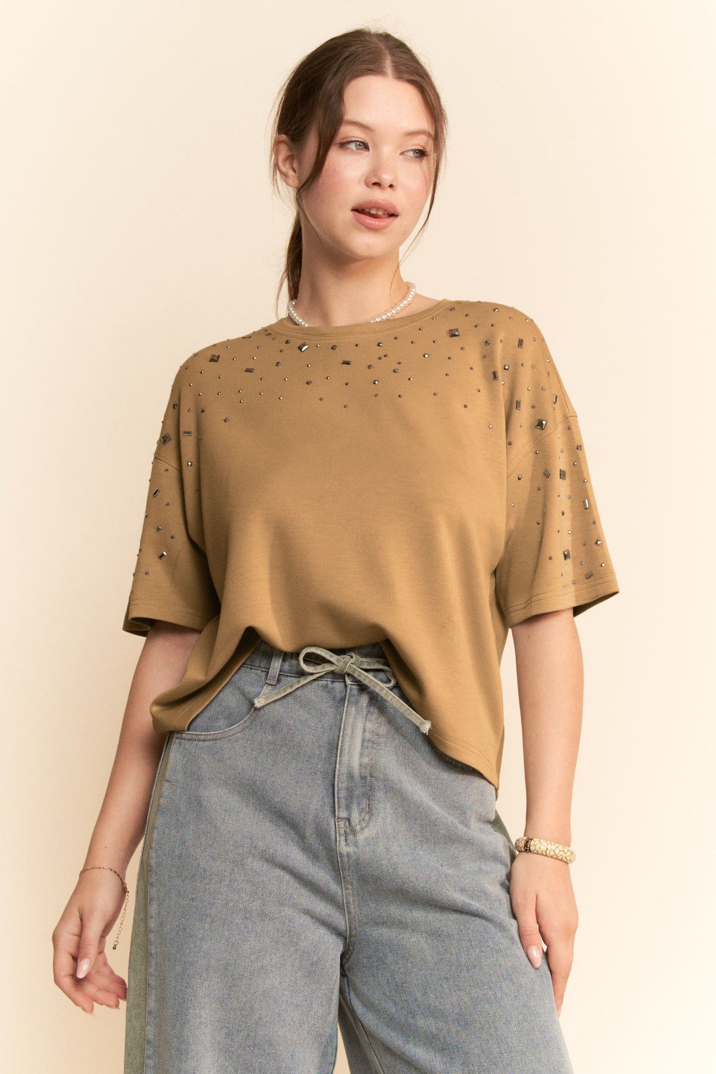 Starlight Mocha Beige Top