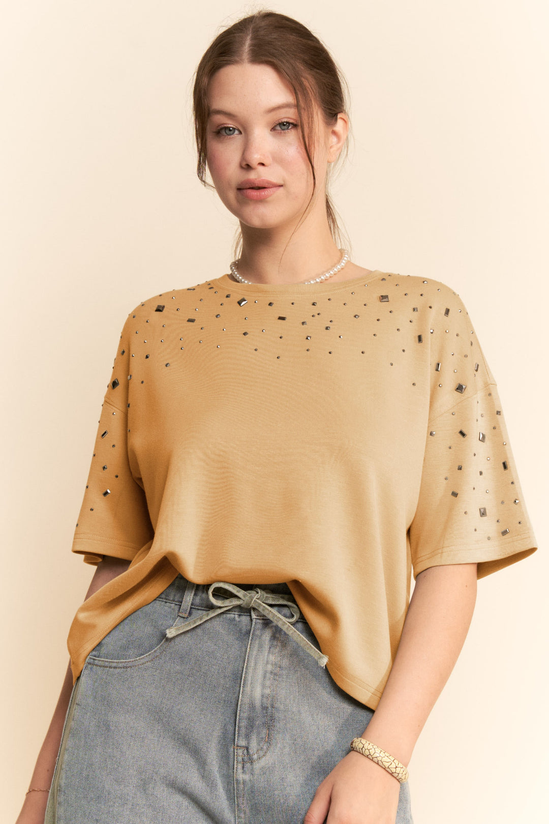 Starlight Mocha Beige Top